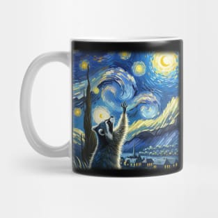 Whimsy in Orbit Raccoon UFO T-Shirts for a Cosmic Touch Mug